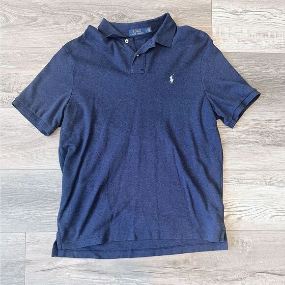 Polo by Ralph Lauren Classic Blue Polo Shirt - Picture 1 of 3